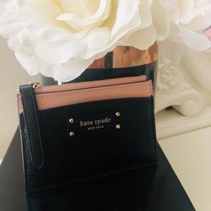 🎀 Kate Spade ♠️ “Jeanne” Small Zip Card Holder